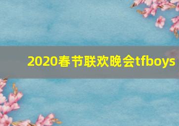 2020春节联欢晚会tfboys