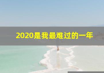 2020是我最难过的一年