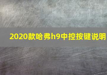 2020款哈弗h9中控按键说明