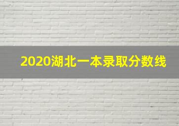 2020湖北一本录取分数线