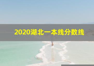 2020湖北一本线分数线