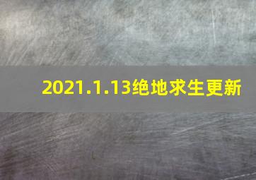 2021.1.13绝地求生更新