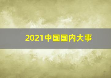 2021中国国内大事