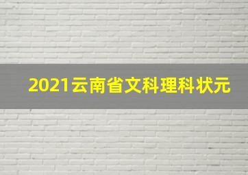 2021云南省文科理科状元