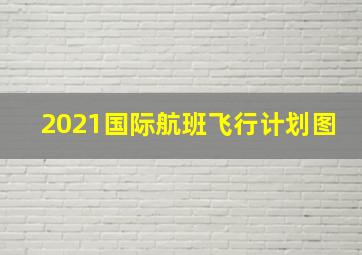 2021国际航班飞行计划图