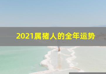 2021属猪人的全年运势