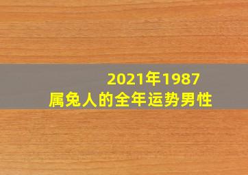 2021年1987属兔人的全年运势男性