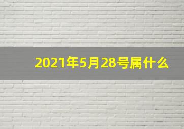 2021年5月28号属什么