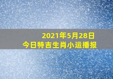 2021年5月28日今日特吉生肖小运播报