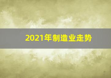 2021年制造业走势