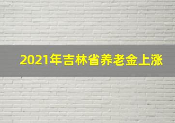 2021年吉林省养老金上涨