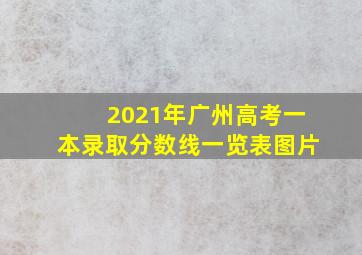 2021年广州高考一本录取分数线一览表图片