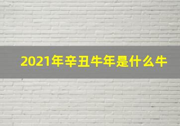 2021年辛丑牛年是什么牛