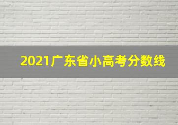 2021广东省小高考分数线