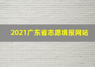 2021广东省志愿填报网站