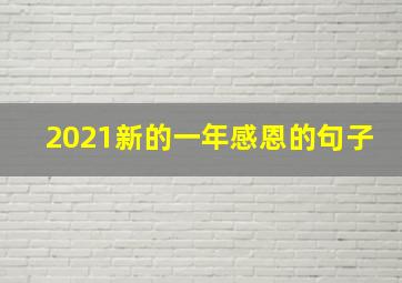 2021新的一年感恩的句子