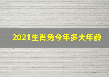 2021生肖兔今年多大年龄