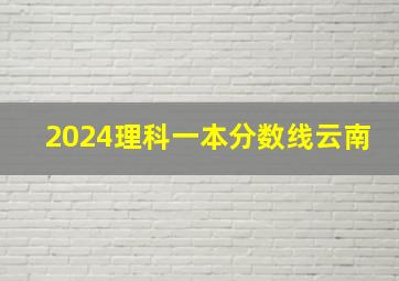 2024理科一本分数线云南