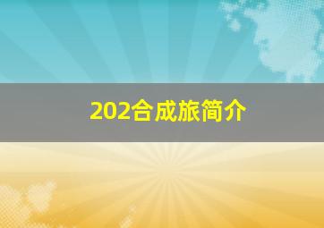 202合成旅简介