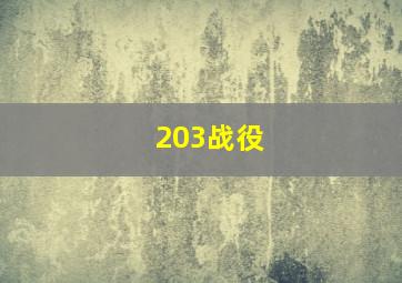 203战役