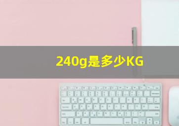 240g是多少KG