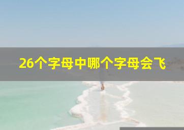 26个字母中哪个字母会飞