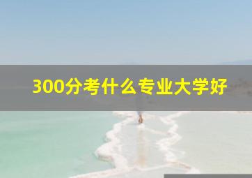 300分考什么专业大学好