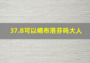 37.8可以喝布洛芬吗大人