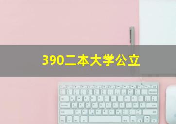 390二本大学公立