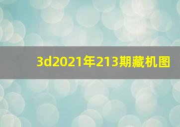 3d2021年213期藏机图