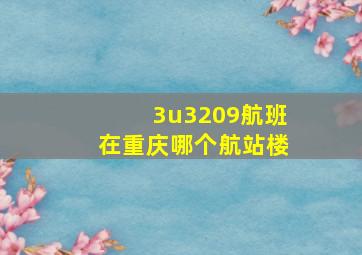 3u3209航班在重庆哪个航站楼