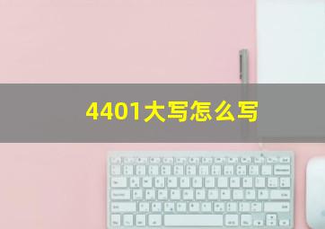 4401大写怎么写