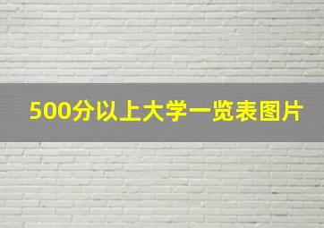 500分以上大学一览表图片