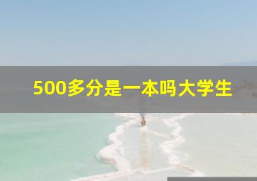 500多分是一本吗大学生