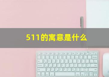 511的寓意是什么