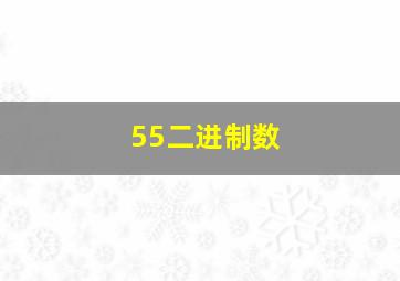 55二进制数