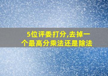 5位评委打分,去掉一个最高分乘法还是除法