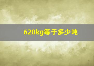 620kg等于多少吨