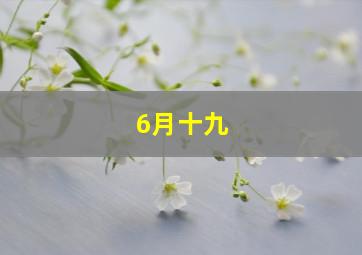 6月十九