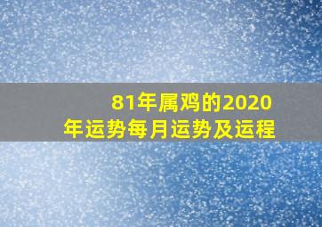 81年属鸡的2020年运势每月运势及运程