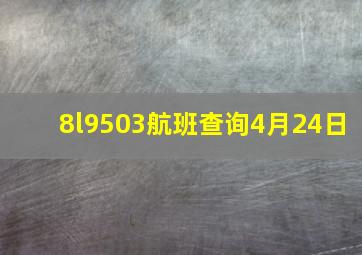 8l9503航班查询4月24日