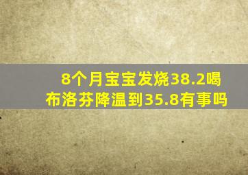 8个月宝宝发烧38.2喝布洛芬降温到35.8有事吗