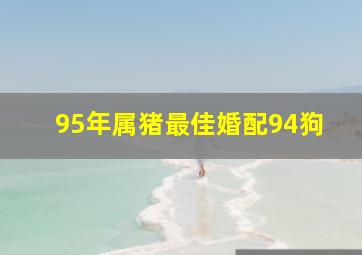 95年属猪最佳婚配94狗