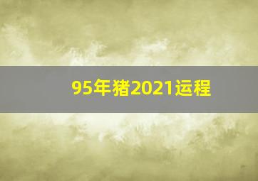 95年猪2021运程