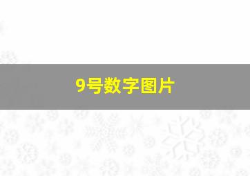 9号数字图片