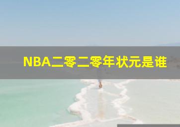 NBA二零二零年状元是谁