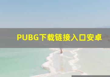 PUBG下载链接入口安卓