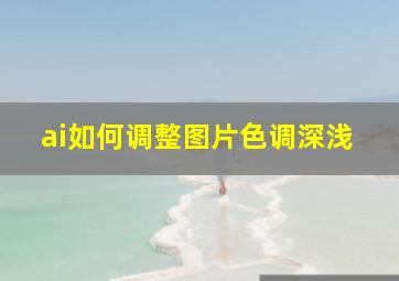 ai如何调整图片色调深浅