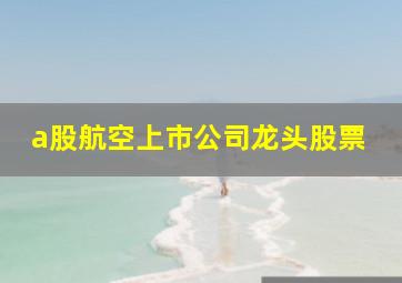 a股航空上市公司龙头股票