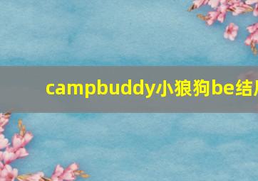 campbuddy小狼狗be结局